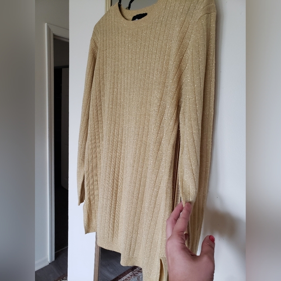 Gold glittered oversized sweater - Picture 6 of 11